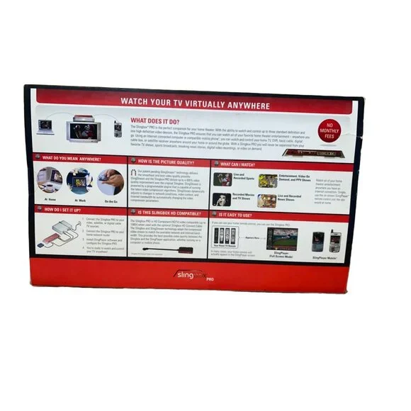 Slingbox Pro Cable Box HD Connect Watch TV Virtually Anywhere